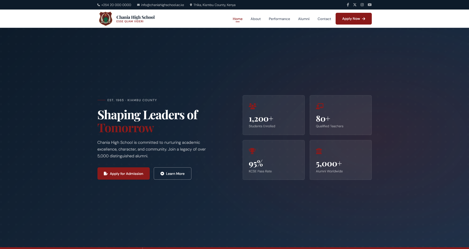 Chania High School Website